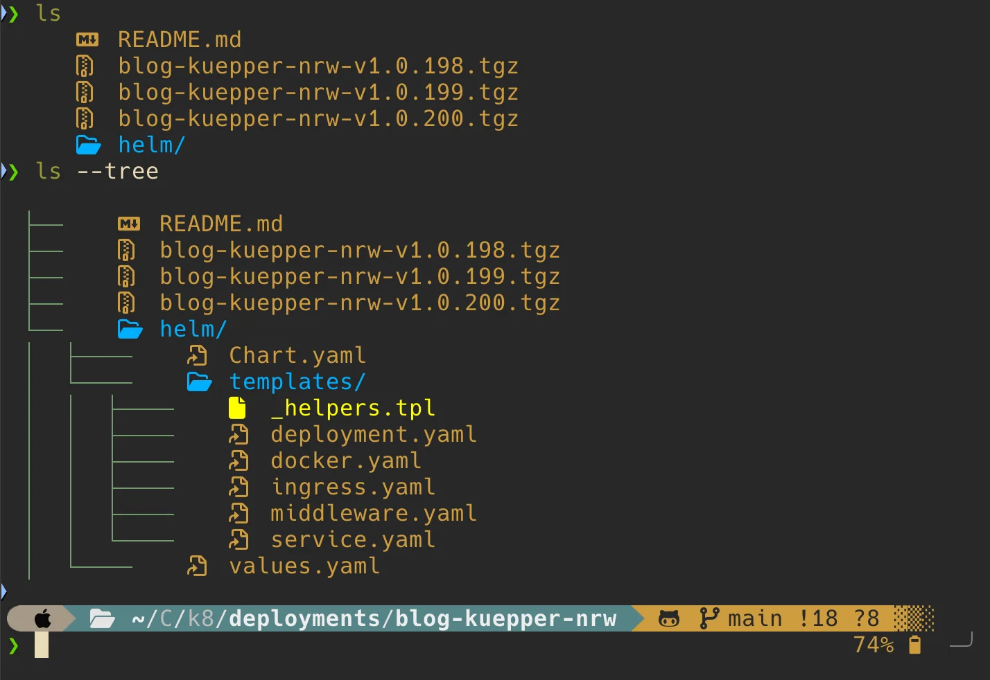 Nice Terminal und zsh Konfiguration