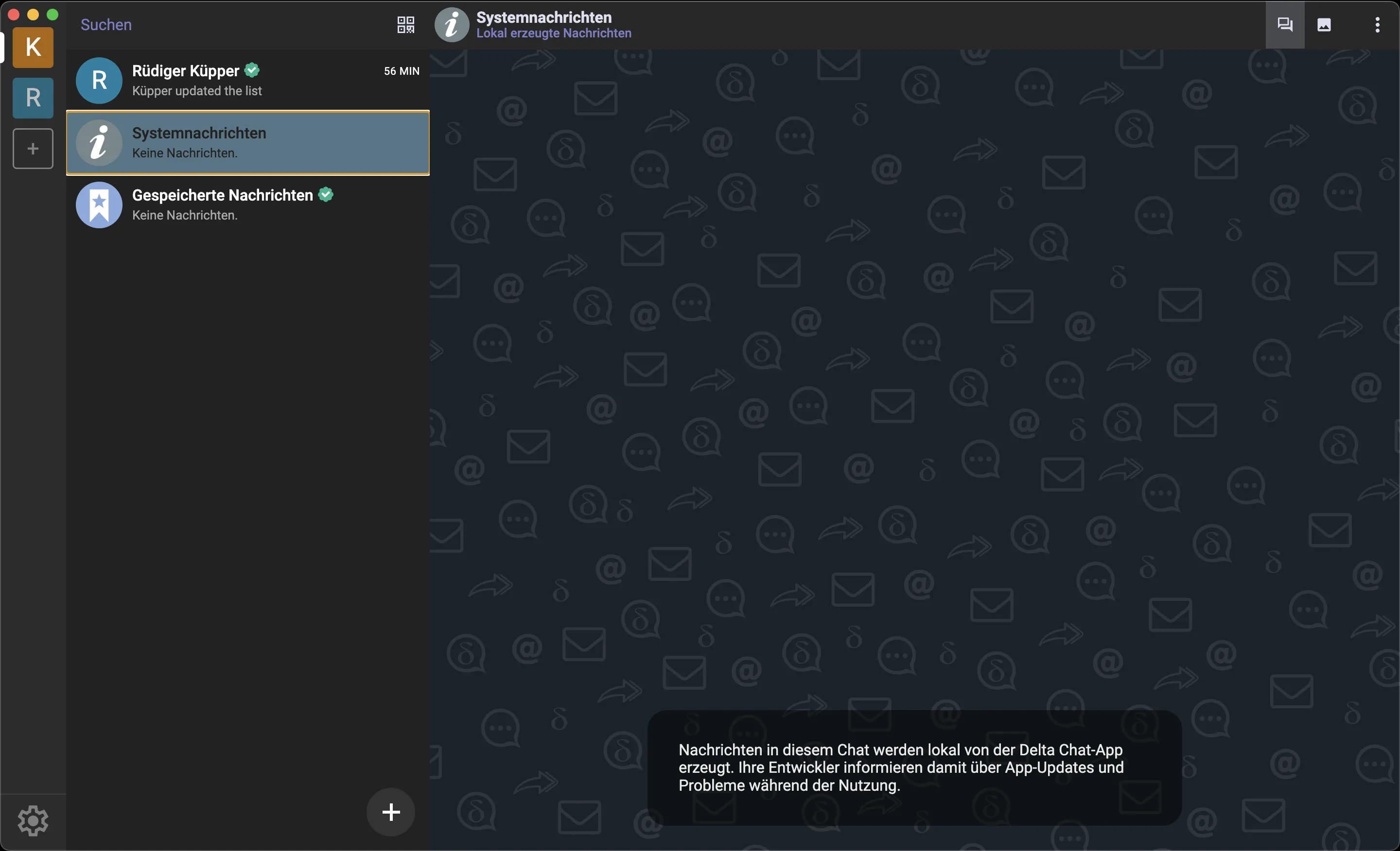 Delta Chat mit eigenem Mailserver