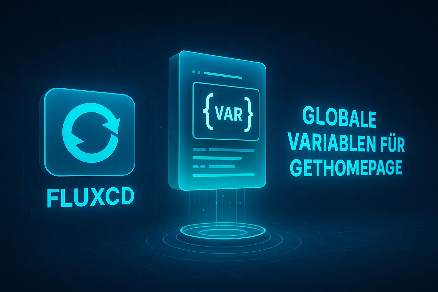 FluxCD Globale Variabeln für GetHomepage