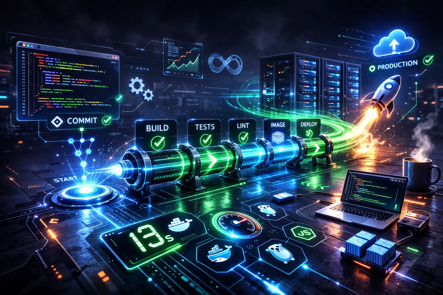 Von 7 Minuten auf 13 Sekunden: Warum ich mein eigenes CI/CD-Tool gebaut habe