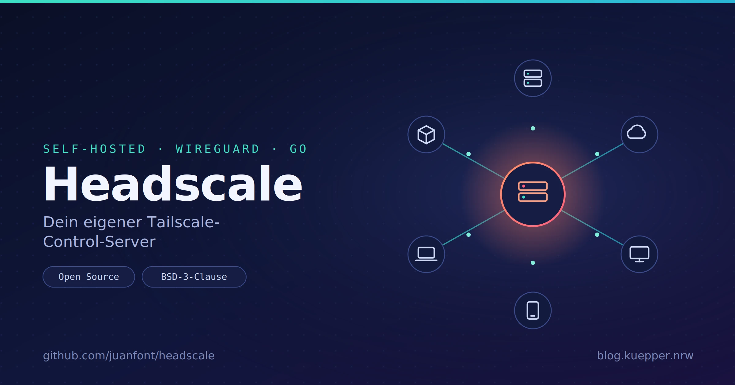 Headscale: Dein eigener Tailscale-Control-Server zum Selbsthosten