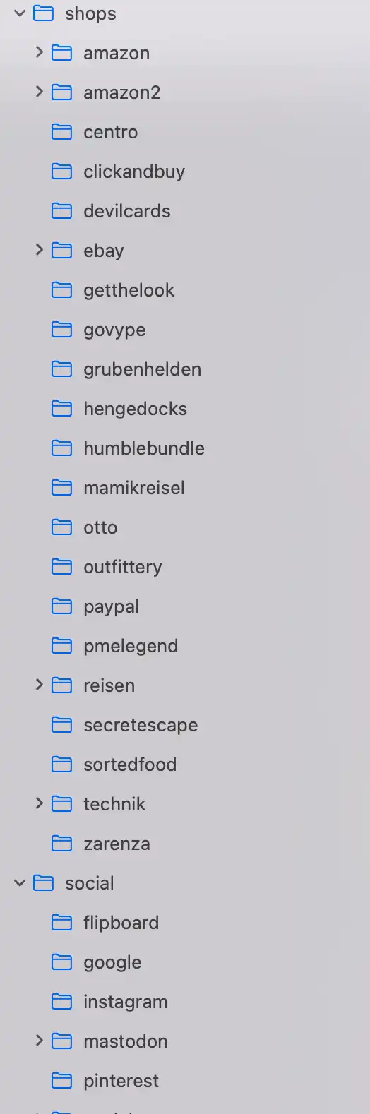 Autosort Folders Mailpostfach